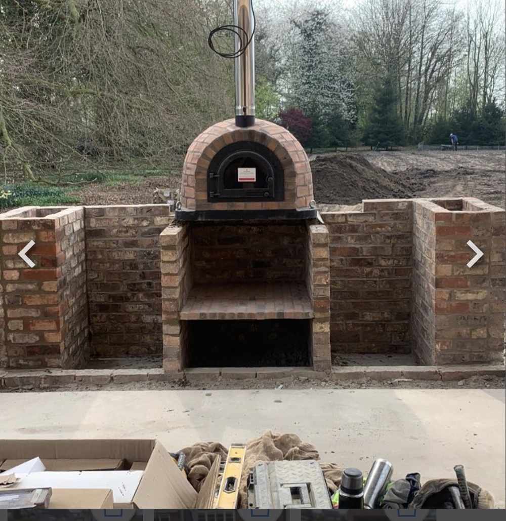 Brick pizza oven Wigginton York by RW Builders