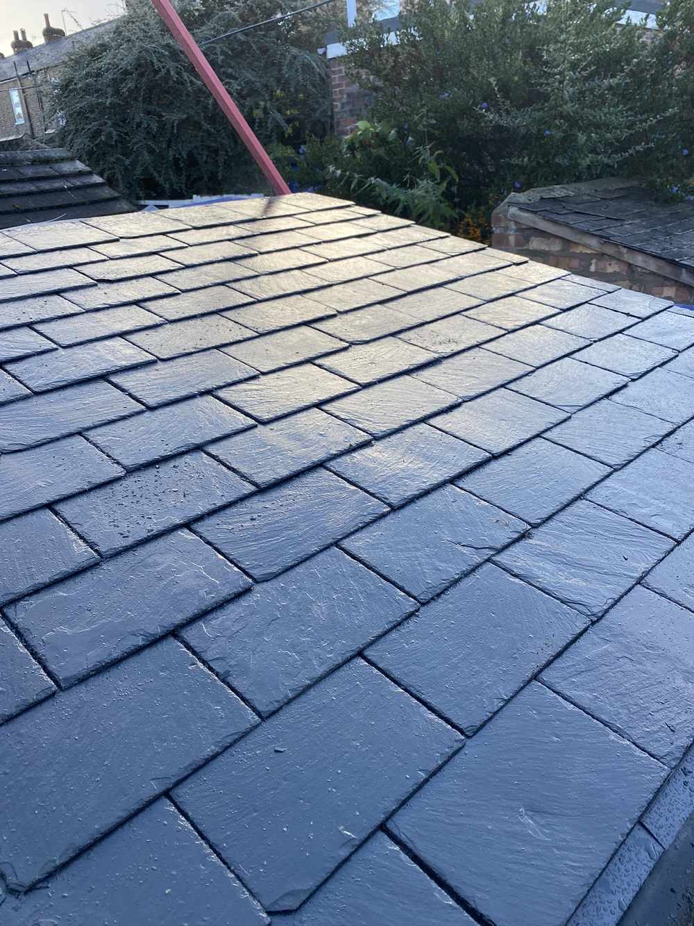 Slate roof completed by RW Builders in York — new natural slate tiles fitted